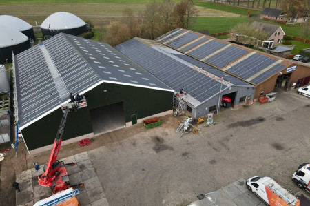 Zonnepanelen Agrarisch bedrijf Jansen-Heeten